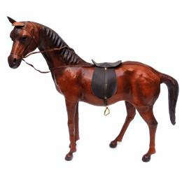 Кінь з натуральної шкіри (50х44х11 см)