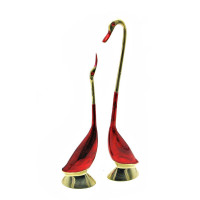 Лебеді пари бронзові (h-28 см h-22 см)