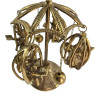 Bronze elephants on a carousel (21x10.8x20 cm)