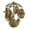 Bronze elephants on a carousel (21x10.8x20 cm)