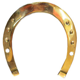 Large bronze horseshoe "Good luck" (11x10.5 cm)