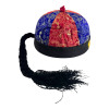 Chinese red and blue braided hat (d-20, h-13 cm)