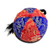 Chinese red and blue braided hat (d-20, h-13 cm)