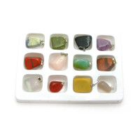 Pendant made of stone (set of 12 pcs) (12.5x9.5x1.5 cm)