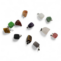 Stone pendant (set of 12 pcs) (12.5x9.5x1.5 cm)