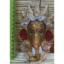 Маска "Ганеша" бронза 14см.