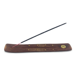 Incense stand "OM" rosewood (25.5x3.5x0.5)
