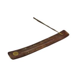 Incense stand "Om" rosewood (26x3.8 cm)