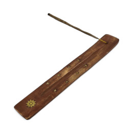 Подставка под благовония "Солнце" розовое дерево (26х3,8 см)