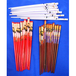 Палочки для еды бамбуковые (6 пар)