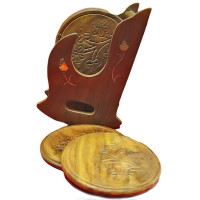 Подстаканник розовое дерево "Кресло" (14х7х10 см)