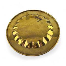 Bronze wall plate blue "Taj Mahal" (d-18; h-1 cm)