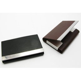 Визитница кожаная с магнитным замком (10,5х6,5)(T)