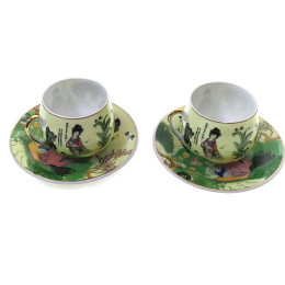 Porcelain set (2SCS77) 2 cups + 2 saucers 