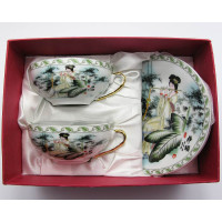 Porcelain set (150 ml)(2SBS174) 2 cups + 2 saucers 