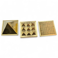 Bronze energy pyramid (5x5x5 cm)