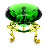 Crystal crystal green on stand (5 cm)