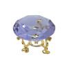 Кристалл хрустальный на подставке фиолетовый (6 см)