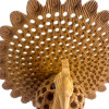 DISCOUNT: Carved Wooden Peacock (15x11x5cm)