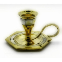 Свічник бронзовий з перламутром (5,5х9х8 см)