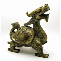 Figurine "Dragon Turtle" bronze (L*23.5*W11*H23.5/cm)