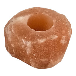 Свічник соляний (Natural)(~0,5 кг)(+-10х10х8 cm)(Гімалайська сіль)
