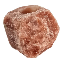 Свічник соляний (Natural)(~0,5 кг)(+-10х10х8 cm)(Гімалайська сіль)