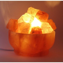Соляная лампа (S-029) "Чаша огня " (d-16,h-8 см)(12 шт ящ.)(Гималайская соль)