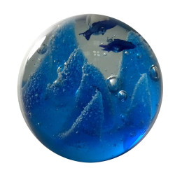 Crystal ball "Sea" (glows in the dark) (7.5 cm)