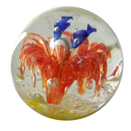 Crystal ball "Sea" (glows in the dark) (7.5 cm)