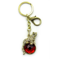 Keychain with rhinestones (Y) 