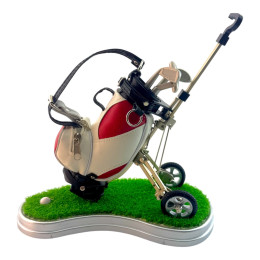 Письменный набор "Гольф" (pul cart)(20х20,5х11,5 см) красный