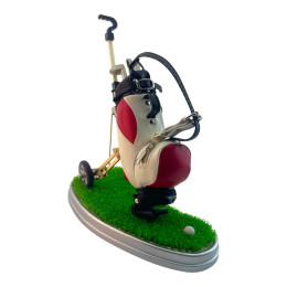 Письменный набор "Гольф" (pul cart)(20х20,5х11,5 см) красный