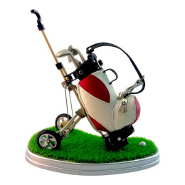 Письменный набор "Гольф" (pul cart)(20х20,5х11,5 см) красный