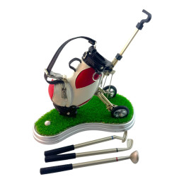 Письменный набор "Гольф" (pul cart)(20х20,5х11,5 см) красный