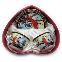Porcelain set (2HE102) 2 cups + 2 saucers 