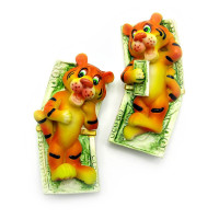 Magnet "Tiger on money" (20 pcs/pack)(7cm)