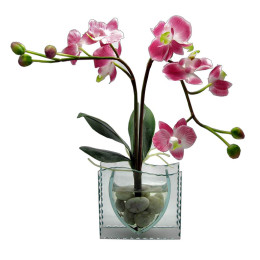 Flower in glass (32x15x6 cm)