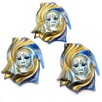 Ceramic mask (15 cm)(6 pcs/pack)A