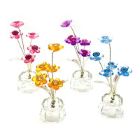 Crystal flower (5 flowers) (4.5x4.5x10cm)