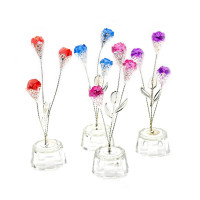 Crystal flower (3 buds)(15x5x5 cm)
