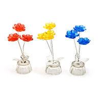 Crystal flower (3 flowers) (10x4.5x4.5 cm)