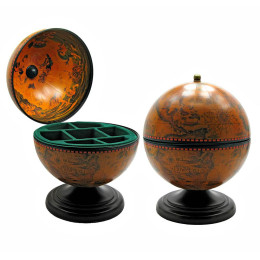 Globe bar box height inside 16 cm (22x22x28 cm)