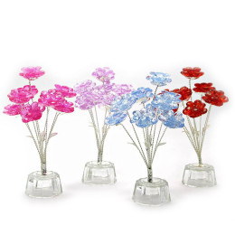 Crystal flower (9 flowers)(15x7x7 cm)