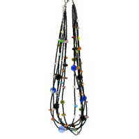 Beads with stones (42 cm)