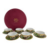 Round porcelain set (70 ml.) (6CCS129-3) "Green" (h-4 cm, d-7.3 cm, saucer d 11 cm)