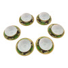 Round porcelain set (70 ml.) (6CCS129-3) "Green" (h-4 cm, d-7.3 cm, saucer d 11 cm)