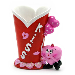 Фигурка "Сердечки подставка под ручки" (2 шт/уп)(9,5х7,5х4 см)