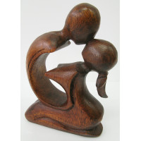 Wooden figure "Kiss" (20 cm) (Indonesia)
