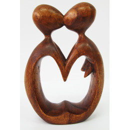 Wooden figure "Love" (20 cm) (Indonesia)